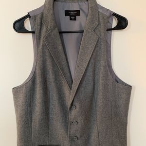 Attention Mens Vest, Gray, Medium, Modern Fit